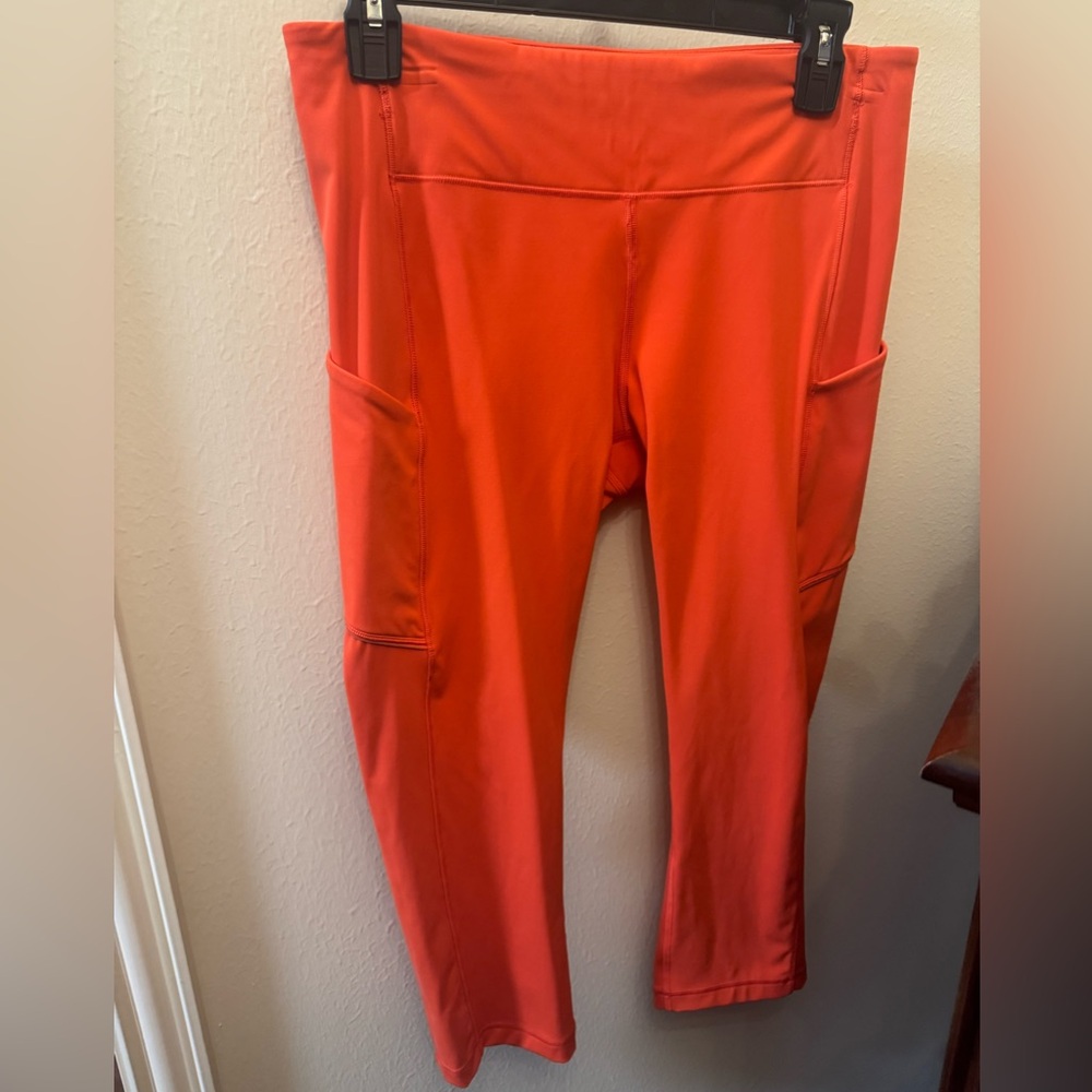 Size 10 Orangey-Red Lululemon Leggings